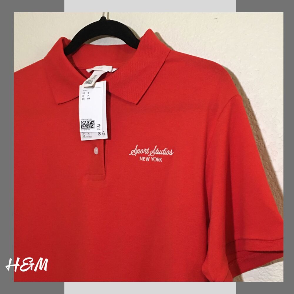 NWT H&M Red/white, Sport Studios, New York, Size S - Picture 3 of 4